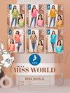 Miss World By Kaya Rayon Short Western Ladies Top Wholesale Price In Surat